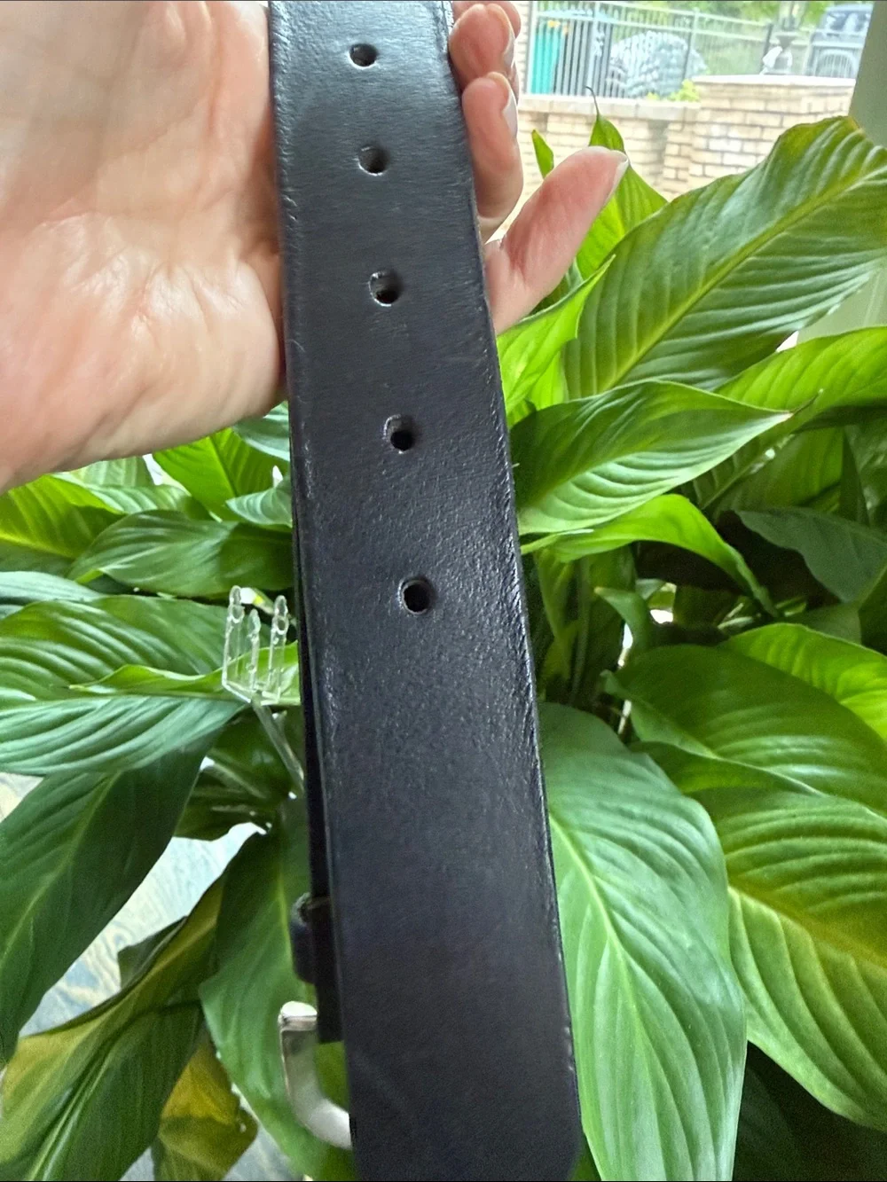 Old Navy Kids Belt Black w Silver Buckle Size 28 Unisex /Youth /Boys /Girls